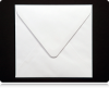 130mm Square White Envelopes (100gsm)